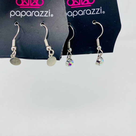 Paparazzi Silver and Iridescent Earrings Sets - Picture 2 of 5